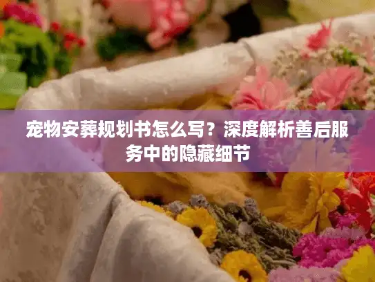 宠物安葬规划书怎么写？深度解析善后服务中的隐藏细节