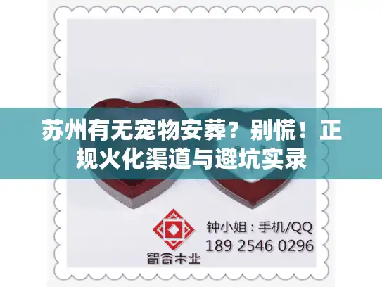 苏州有无宠物安葬？别慌！正规火化渠道与避坑实录