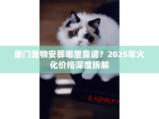厦门宠物安葬哪里靠谱？2025年火化价格深度拆解