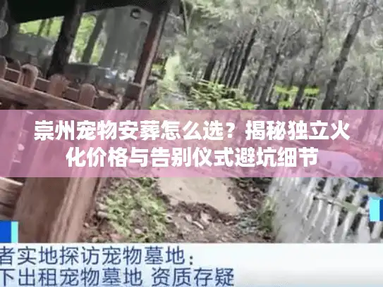 崇州宠物安葬怎么选？揭秘独立火化价格与告别仪式避坑细节