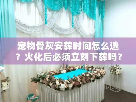 宠物骨灰安葬时间怎么选？火化后必须立刻下葬吗？行家实操建议