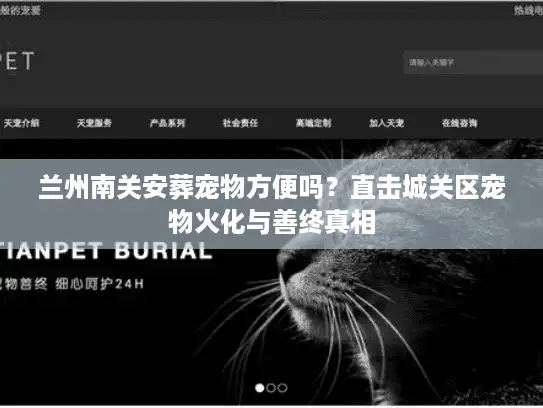 兰州南关安葬宠物方便吗？直击城关区宠物火化与善终真相