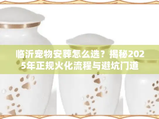 临沂宠物安葬怎么选？揭秘2025年正规火化流程与避坑门道