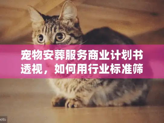 宠物安葬服务商业计划书透视，如何用行业标准筛选正规服务商