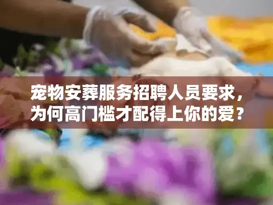 宠物安葬服务招聘人员要求，为何高门槛才配得上你的爱？