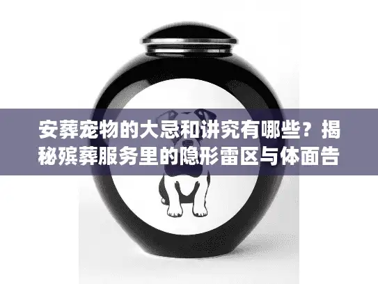 安葬宠物的大忌和讲究有哪些？揭秘殡葬服务里的隐形雷区与体面告别