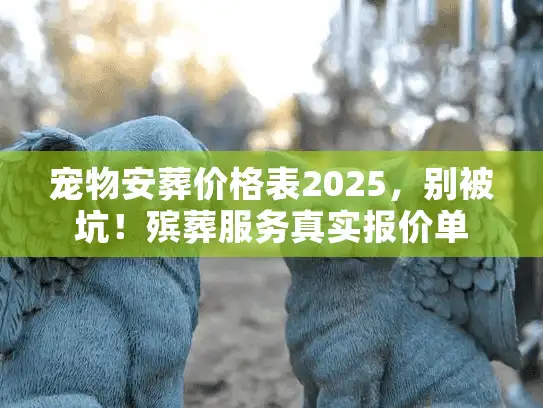 宠物安葬价格表2025，别被坑！殡葬服务真实报价单