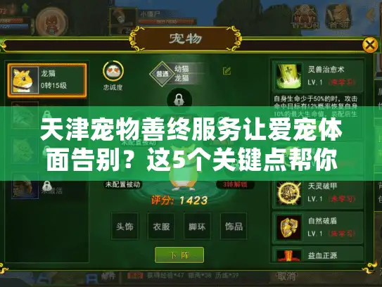 天津宠物善终服务让爱宠体面告别？这5个关键点帮你避坑