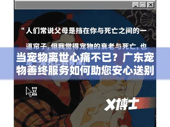 当宠物离世心痛不已？广东宠物善终服务如何助您安心送别