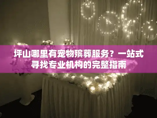 坪山哪里有宠物殡葬服务？一站式寻找专业机构的完整指南
