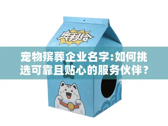 宠物殡葬企业名字:如何挑选可靠且贴心的服务伙伴？