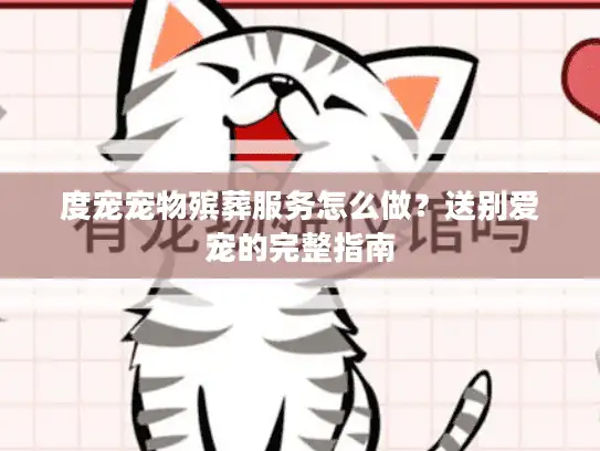 度宠宠物殡葬服务怎么做？送别爱宠的完整指南