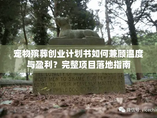 宠物殡葬创业计划书如何兼顾温度与盈利？完整项目落地指南
