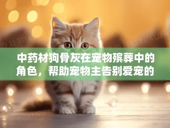 中药材狗骨灰在宠物殡葬中的角色，帮助宠物主告别爱宠的智慧选择