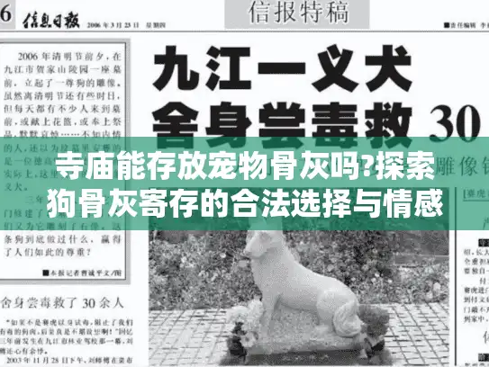 寺庙能存放宠物骨灰吗?探索狗骨灰寄存的合法选择与情感寄托