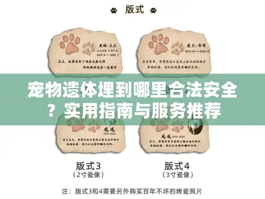 宠物遗体埋到哪里合法安全？实用指南与服务推荐