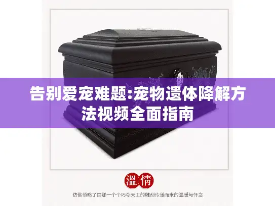 告别爱宠难题:宠物遗体降解方法视频全面指南