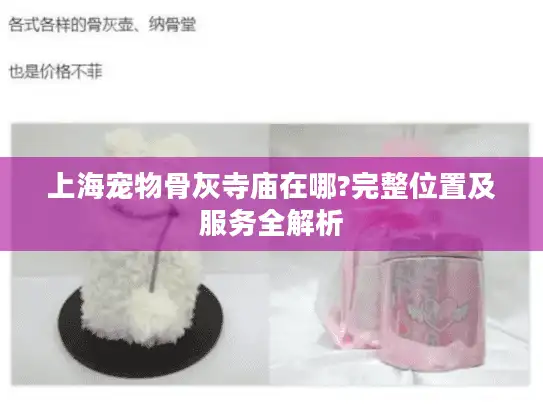 上海宠物骨灰寺庙在哪?完整位置及服务全解析