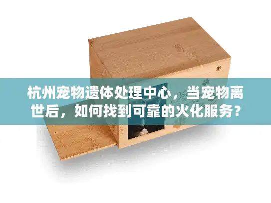 杭州宠物遗体处理中心，当宠物离世后，如何找到可靠的火化服务？