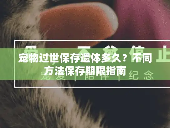 宠物过世保存遗体多久？不同方法保存期限指南