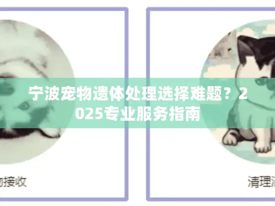 宁波宠物遗体处理选择难题？2025专业服务指南